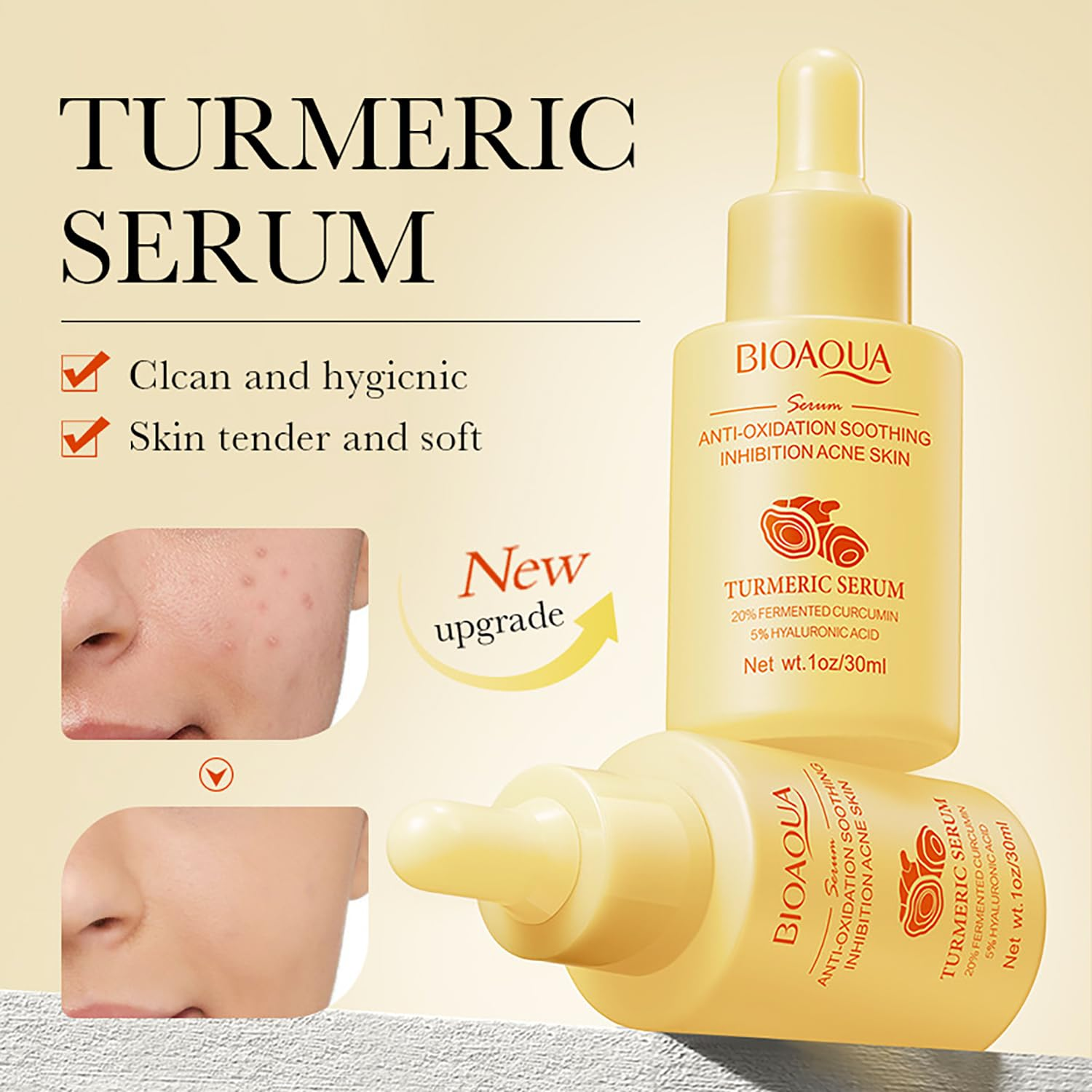 BIOAQUA Turmeric Antioxidant Anti-Aging Hydra Glow Serum