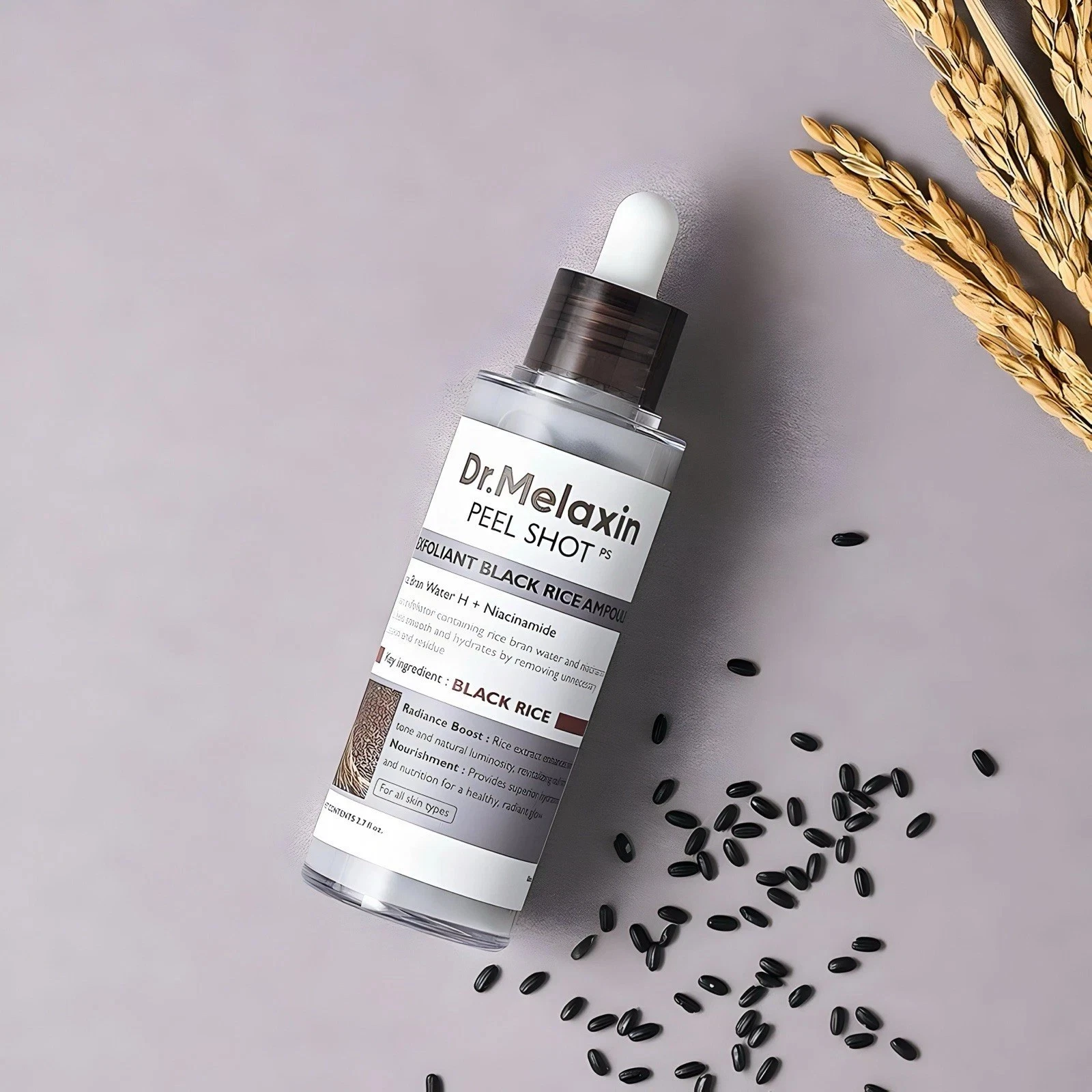 Dr. Melaxin Peel Shot Black Rice Exfoliating Ampoule