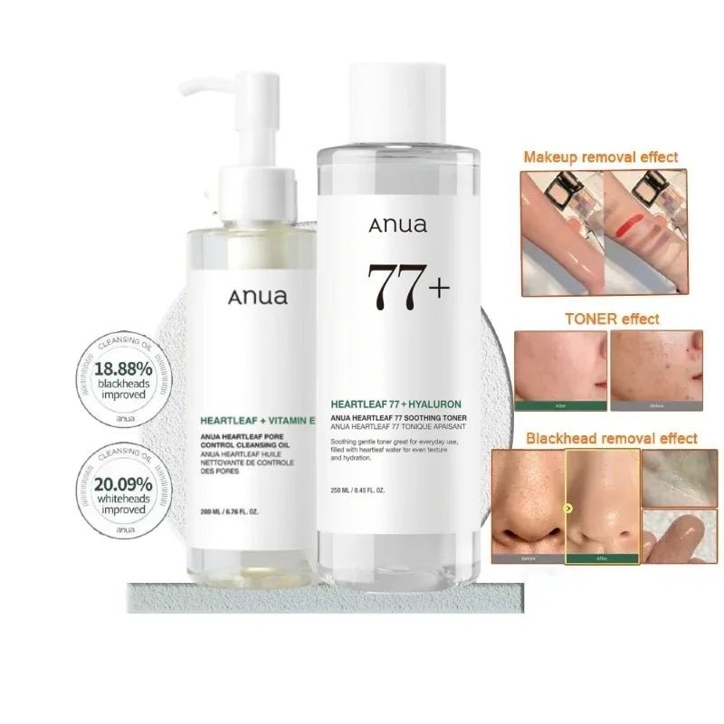 ANUA Heartleaf Pore Care & Brightening Skincare Trio