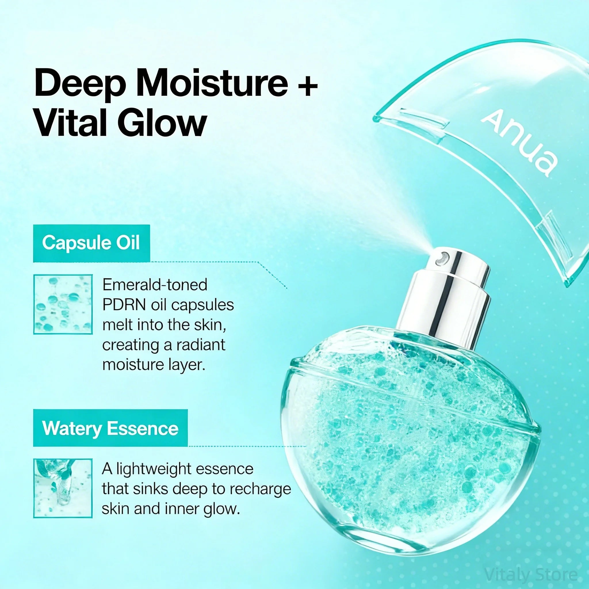 ANUA PDRN Hyaluronic Acid Glass Skin Capsule Mist (30ml)