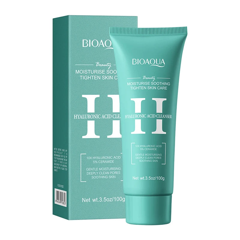 BIOAQUA Hyaluronic Acid Hydra Glow Foam Cleanser