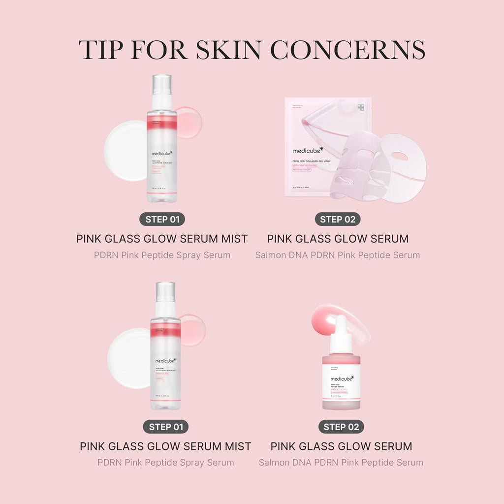 MEDICUBE PDRN Pink Glass Glow Hydrating Mist Serum