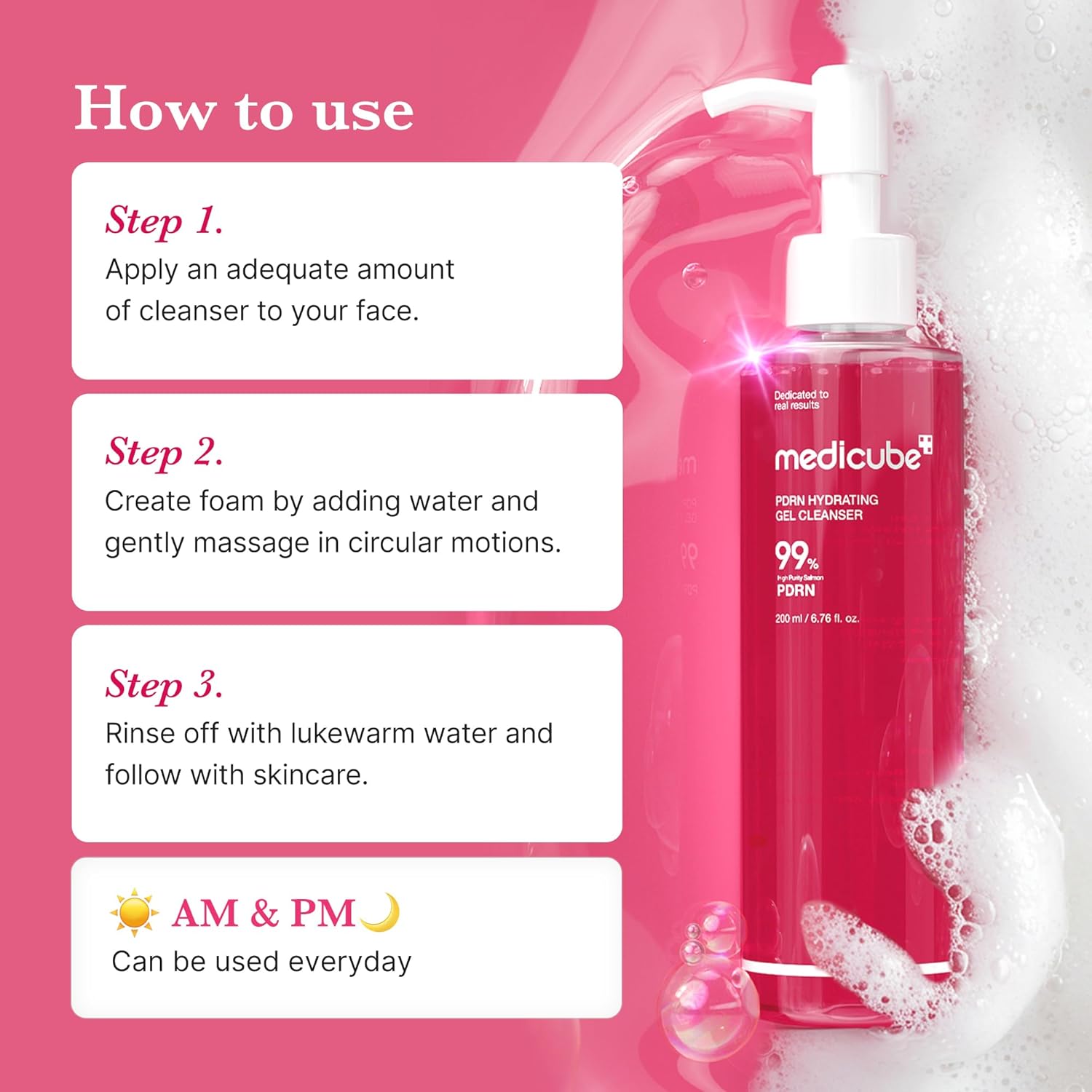 MEDICUBE PDRN Hydrating Daily Glow Jelly Cleanser