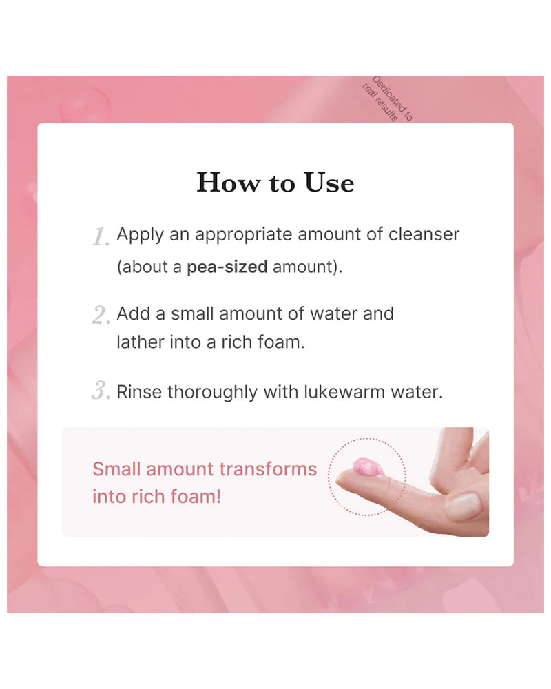 MEDICUBE PDRN Pink Glow Lift Whip Cleanser
