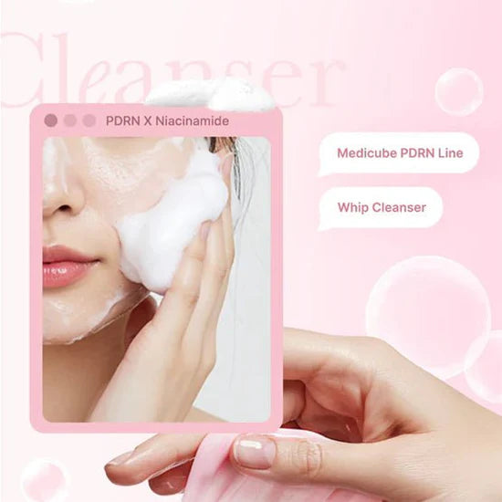 MEDICUBE PDRN Pink Glow Lift Whip Cleanser