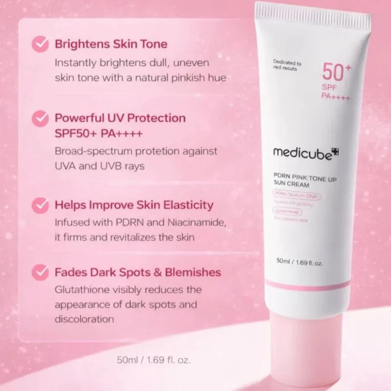 MEDICUBE PDRN Pink Tone Up Sun Cream