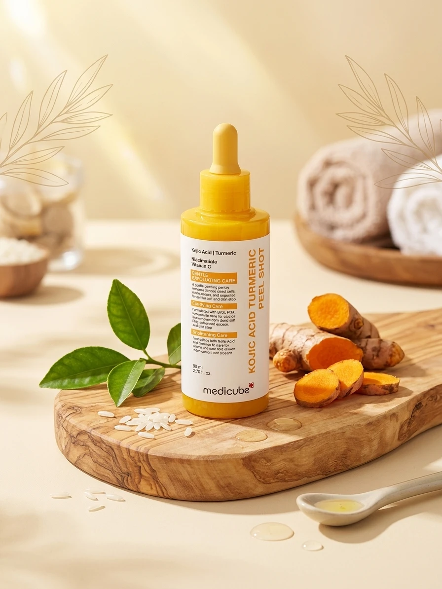 MEDICUBE Kojic Acid Turmeric Exfoliating Face Peel Shot