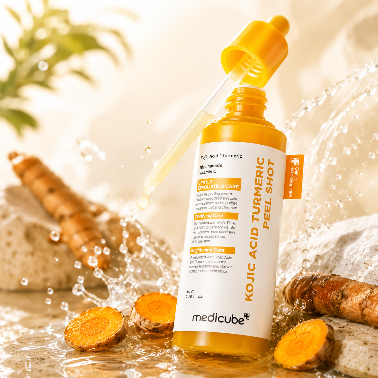MEDICUBE Kojic Acid Turmeric Exfoliating Face Peel Shot