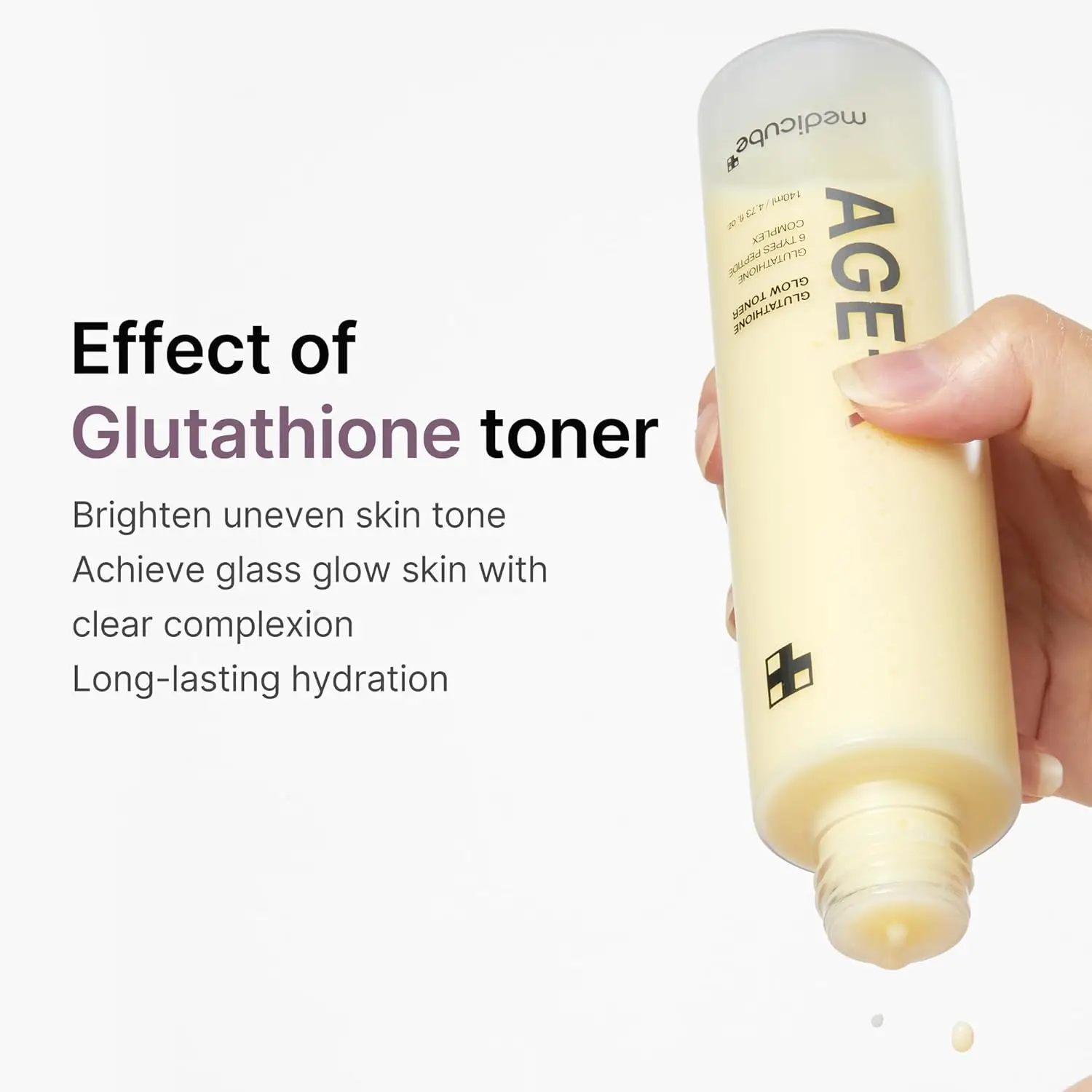 MEDICUBE Age-R Glutathione Glow Milky Toner