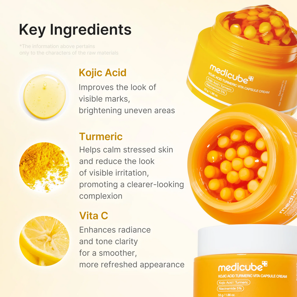 MEDICUBE Kojic Acid Turmeric Skin Brightening Capsule Cream