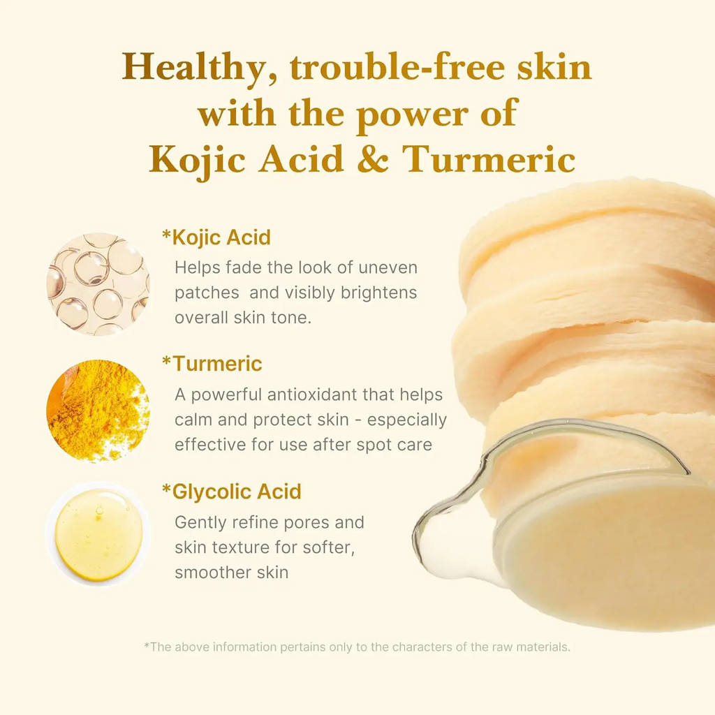 MEDICUBE Kojic Acid Turmeric Clarifying Toner Pads