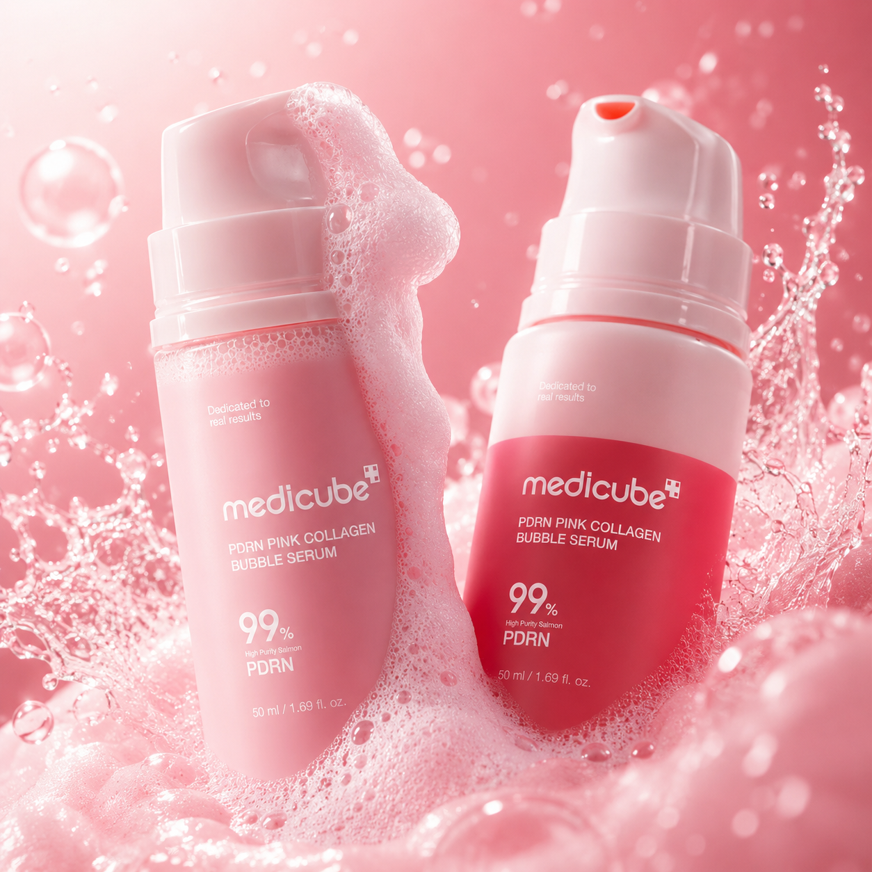 MEDICUBE PDRN Pink Collagen Bubble Serum