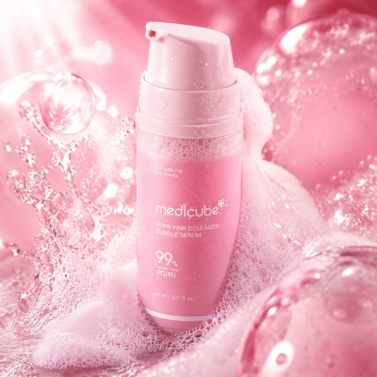 MEDICUBE PDRN Pink Collagen Bubble Serum