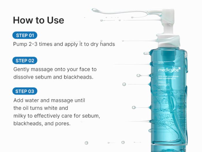 MEDICUBE Zero Pore Blackhead Cleansing Oil