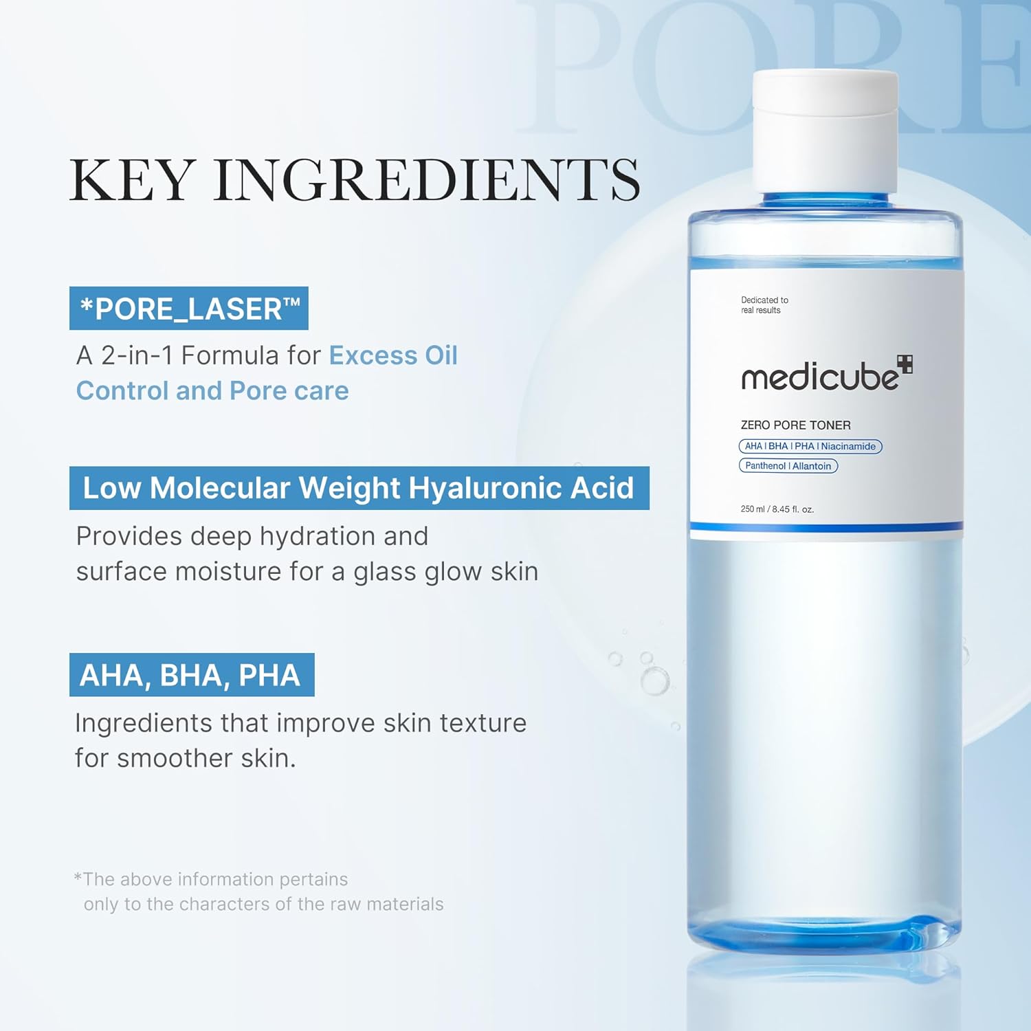 MEDICUBE Zero Pore Exfoliating Hydrating Toner